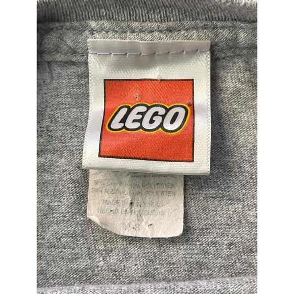 Y2K Lego Ninjago Definitely Up To Something Long Sleeve T Shirt Youth Sz M8 Gray - Picture 9 of 12